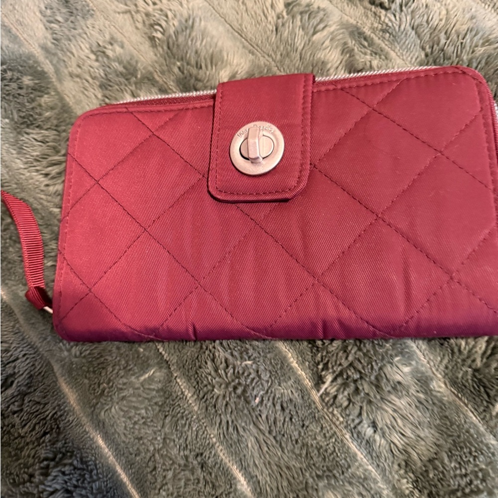 Vera Bradley Quilted Raisin Wallet